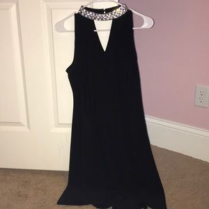 Black with studded collar homecoming/ prom dress